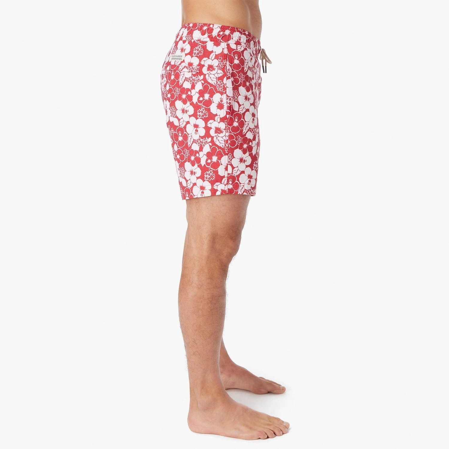 The Bayberry Trunk | Nautical Red Stamped Hibiscus - Image 4