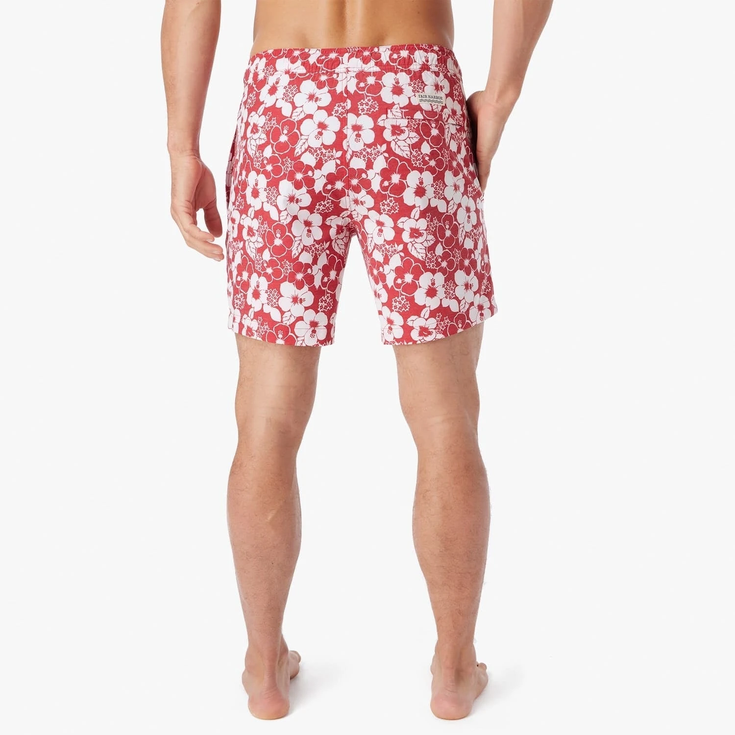 The Bayberry Trunk | Nautical Red Stamped Hibiscus - Image 5