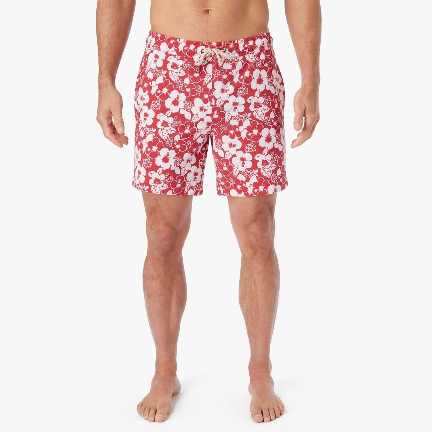 The Bayberry Trunk | Nautical Red Stamped Hibiscus - Image 6