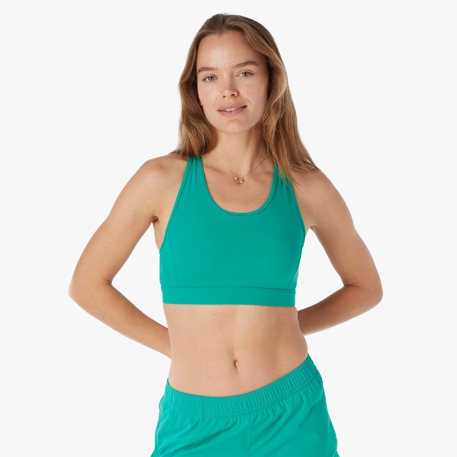 The Corliss Sports Bra | Jade Green - Image 2