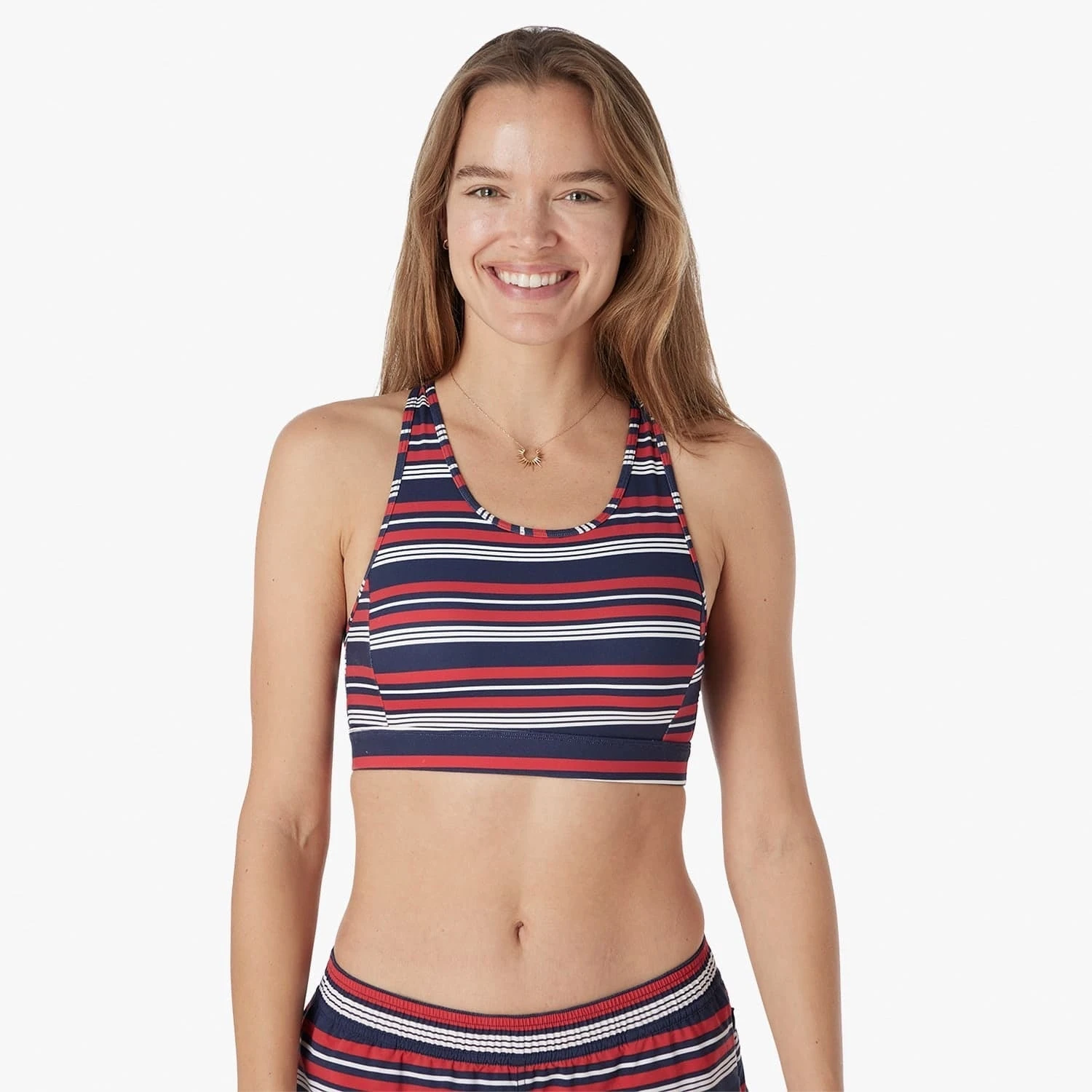 The Corliss Sports Bra | Nautical Stripe - Image 6