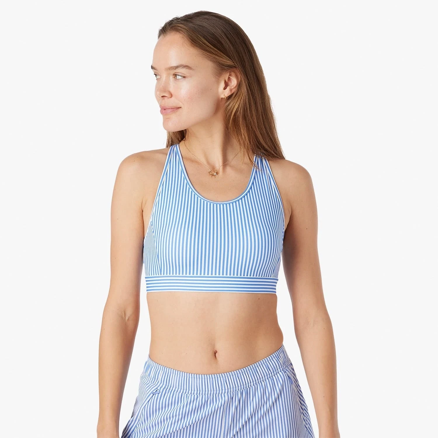 The Corliss Sports Bra | Sailing Stripe - Image 3