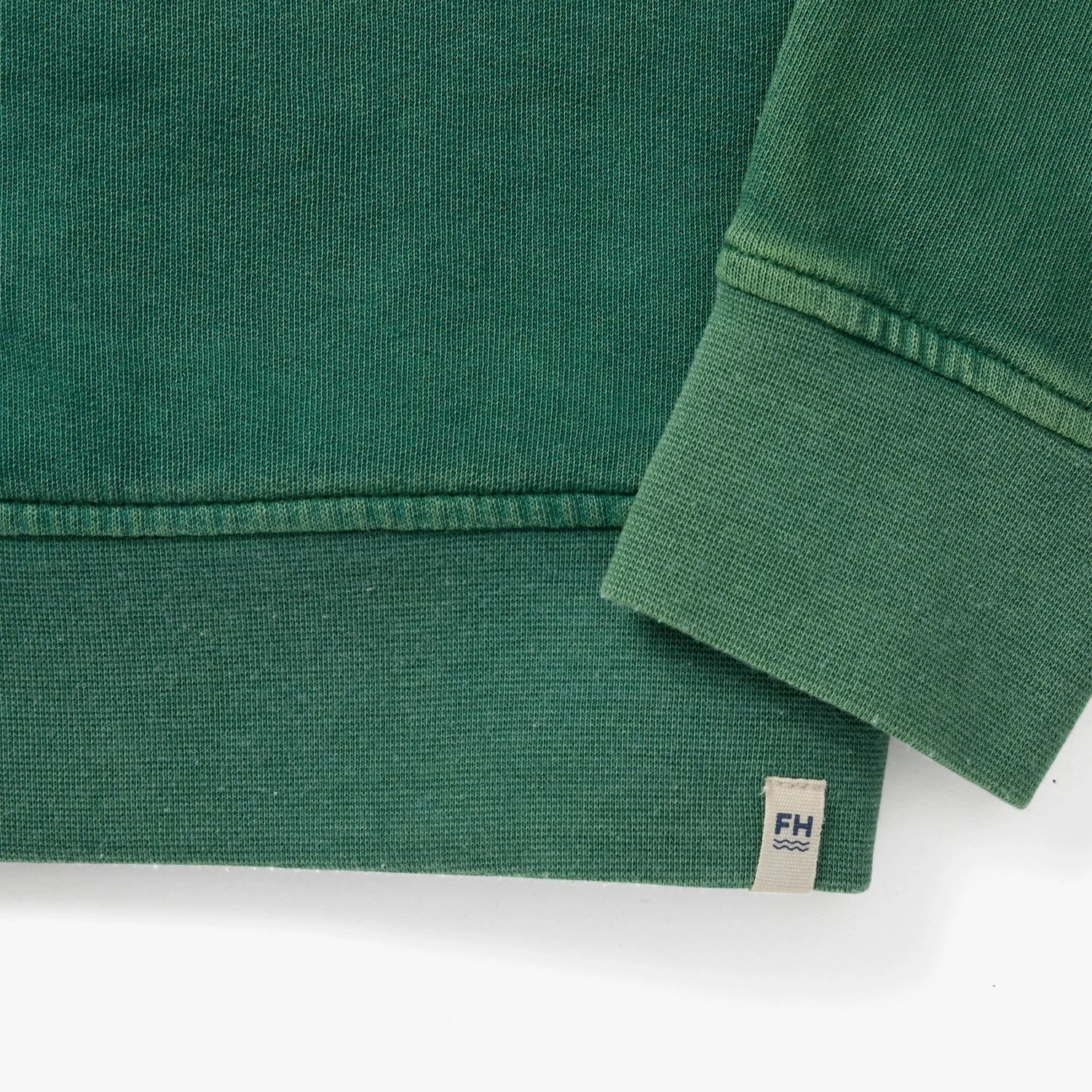 The Vintage-Wash Saltaire Crewneck | Coastal Green - Image 6