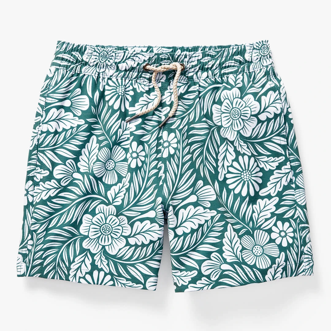 Kids Bayberry Trunk | Green Floral