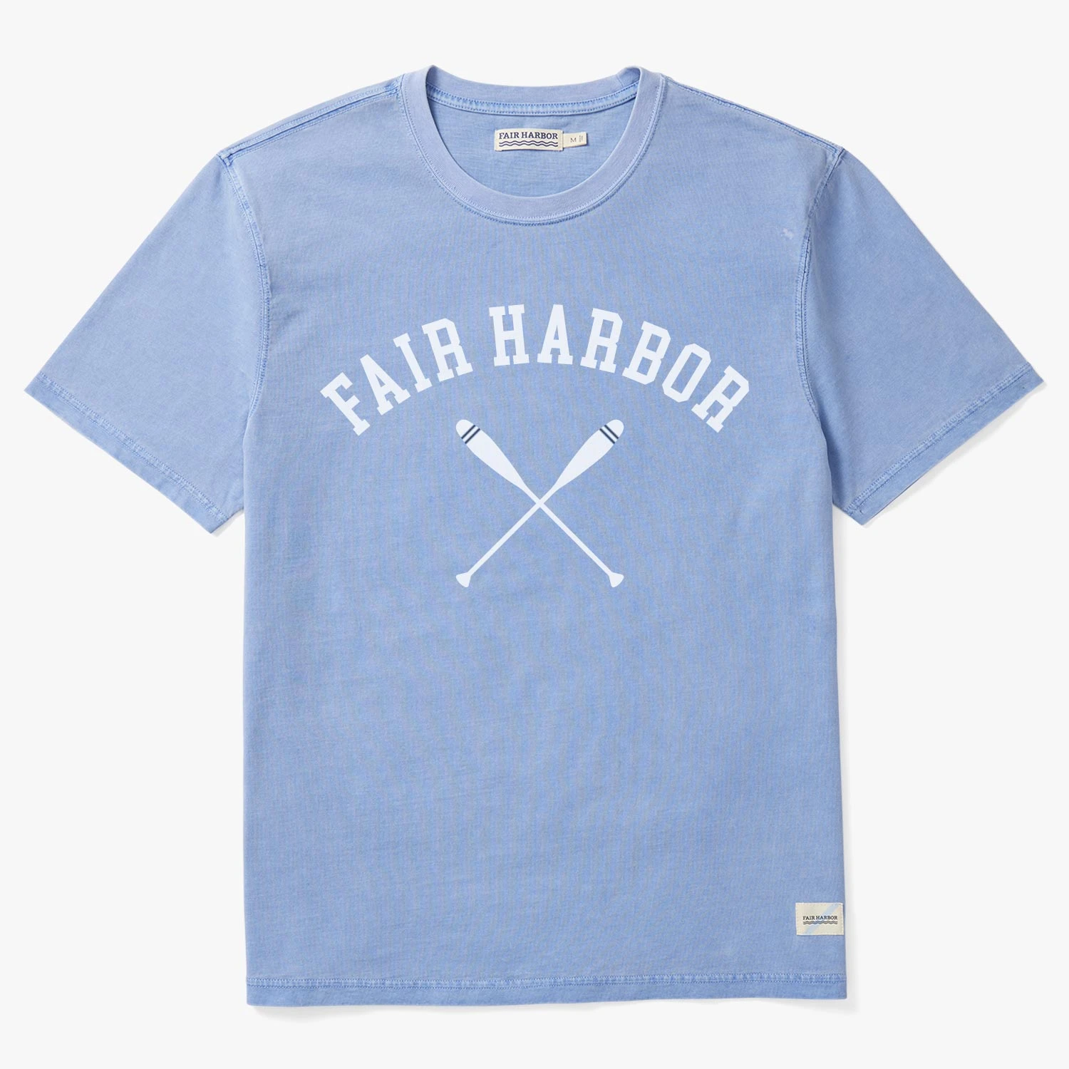 The Saltaire Graphic Tee | Light Blue Rowing