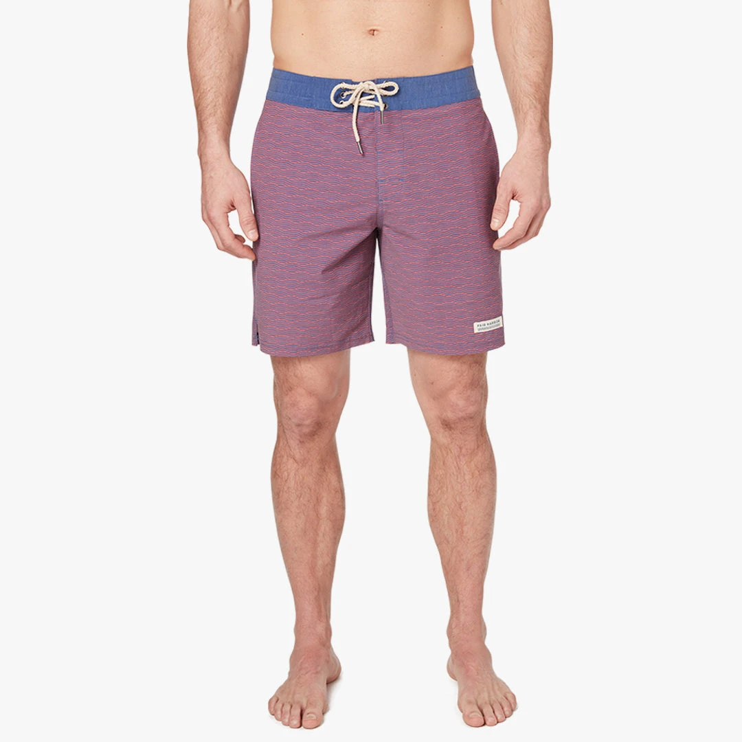 The Nautilus Boardshort | Red Waves - Image 2