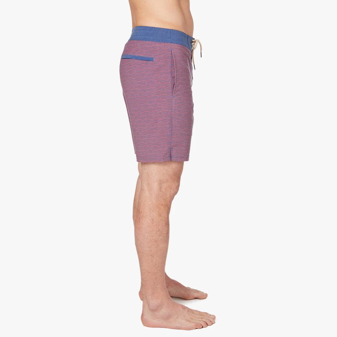 The Nautilus Boardshort | Red Waves - Image 3
