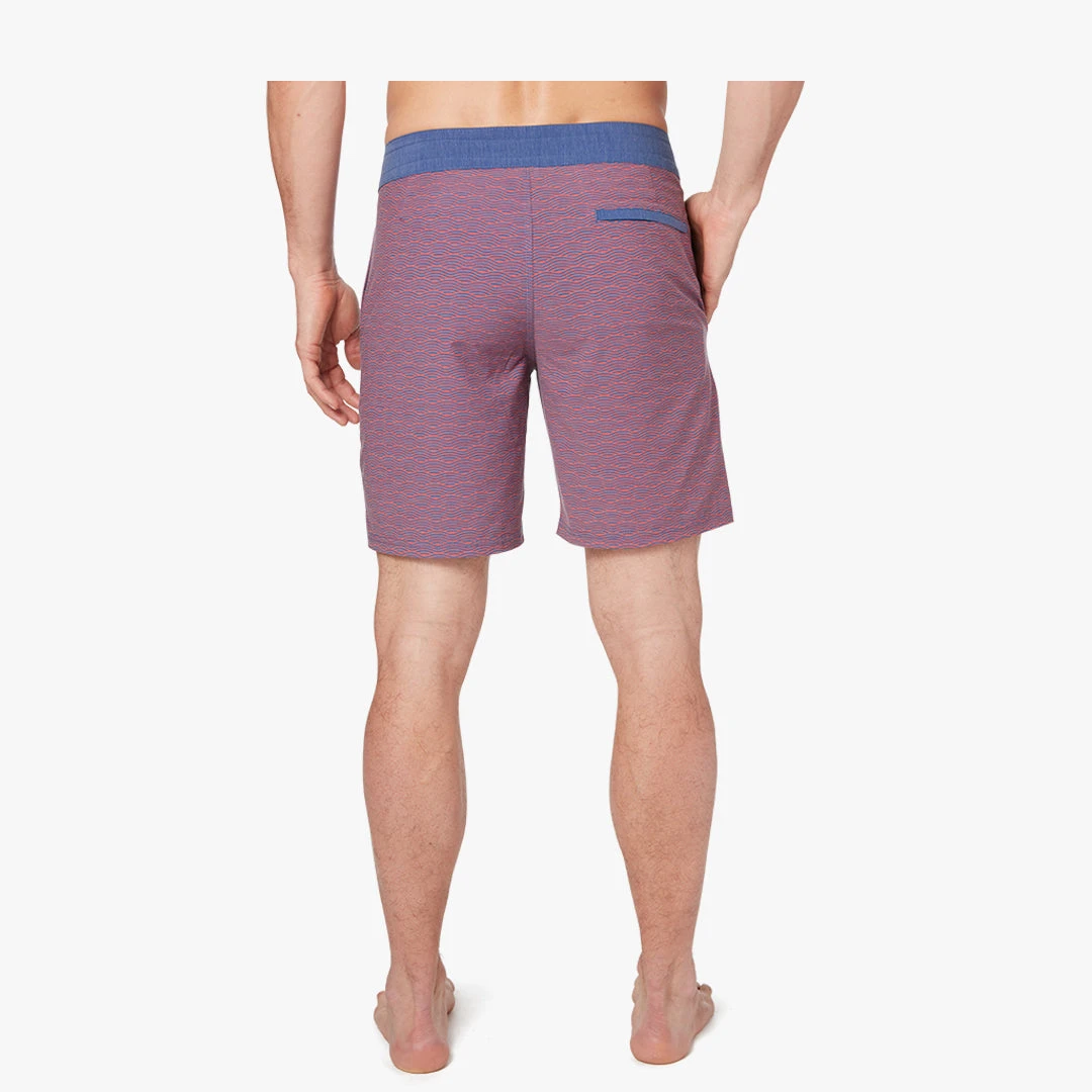 The Nautilus Boardshort | Red Waves - Image 4