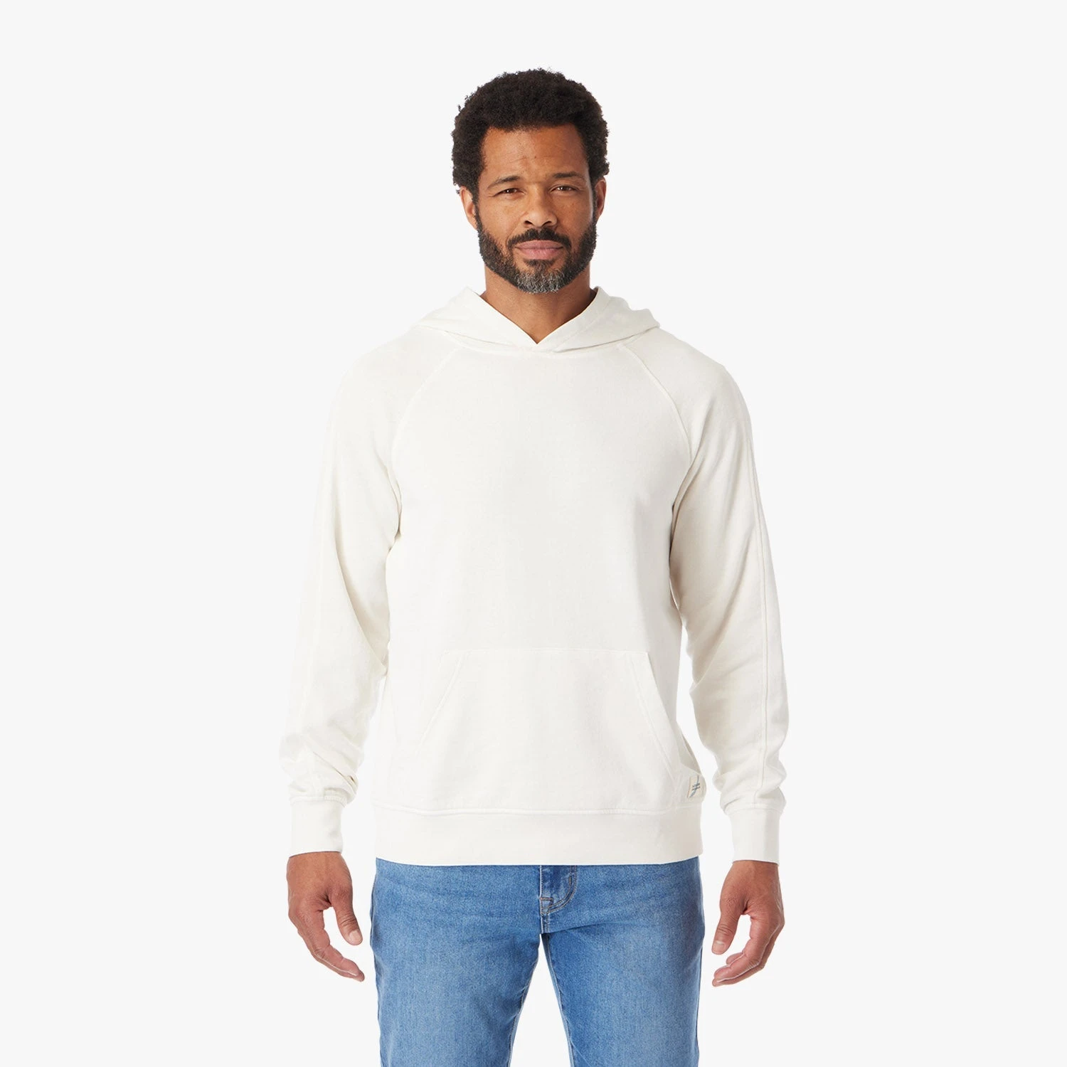 The Vintage-Wash Saltaire Hoodie | Ivory - Image 4