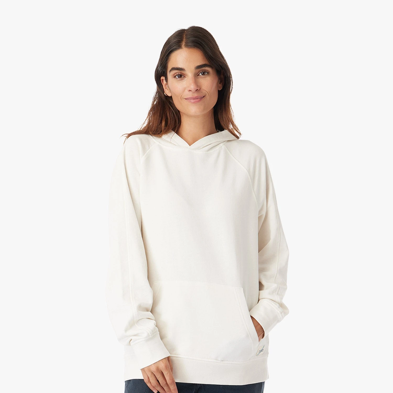 The Vintage-Wash Saltaire Hoodie | Ivory - Image 6