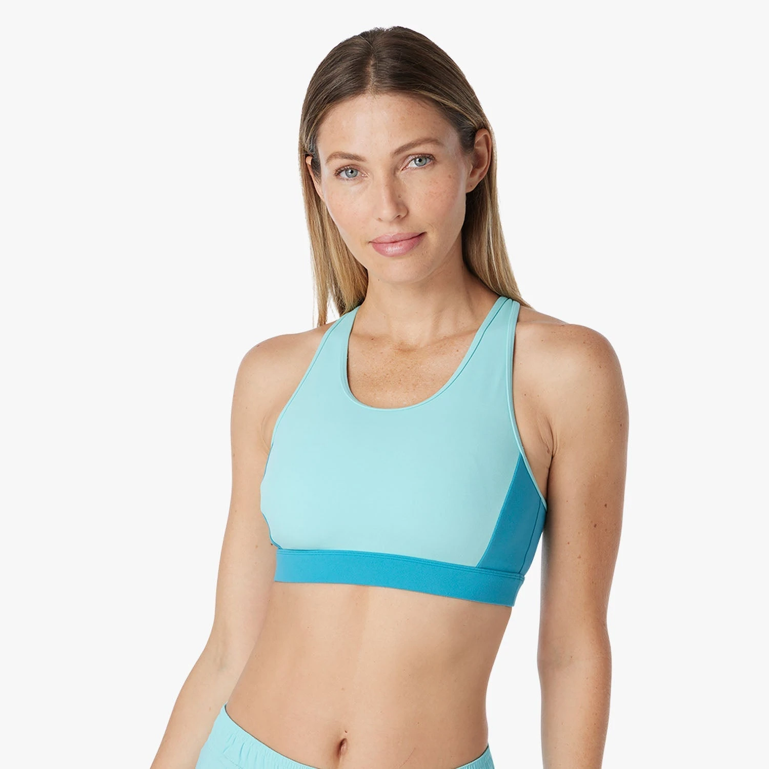 The Corliss Sports Bra | Antigua Sand Colorblock - Image 2