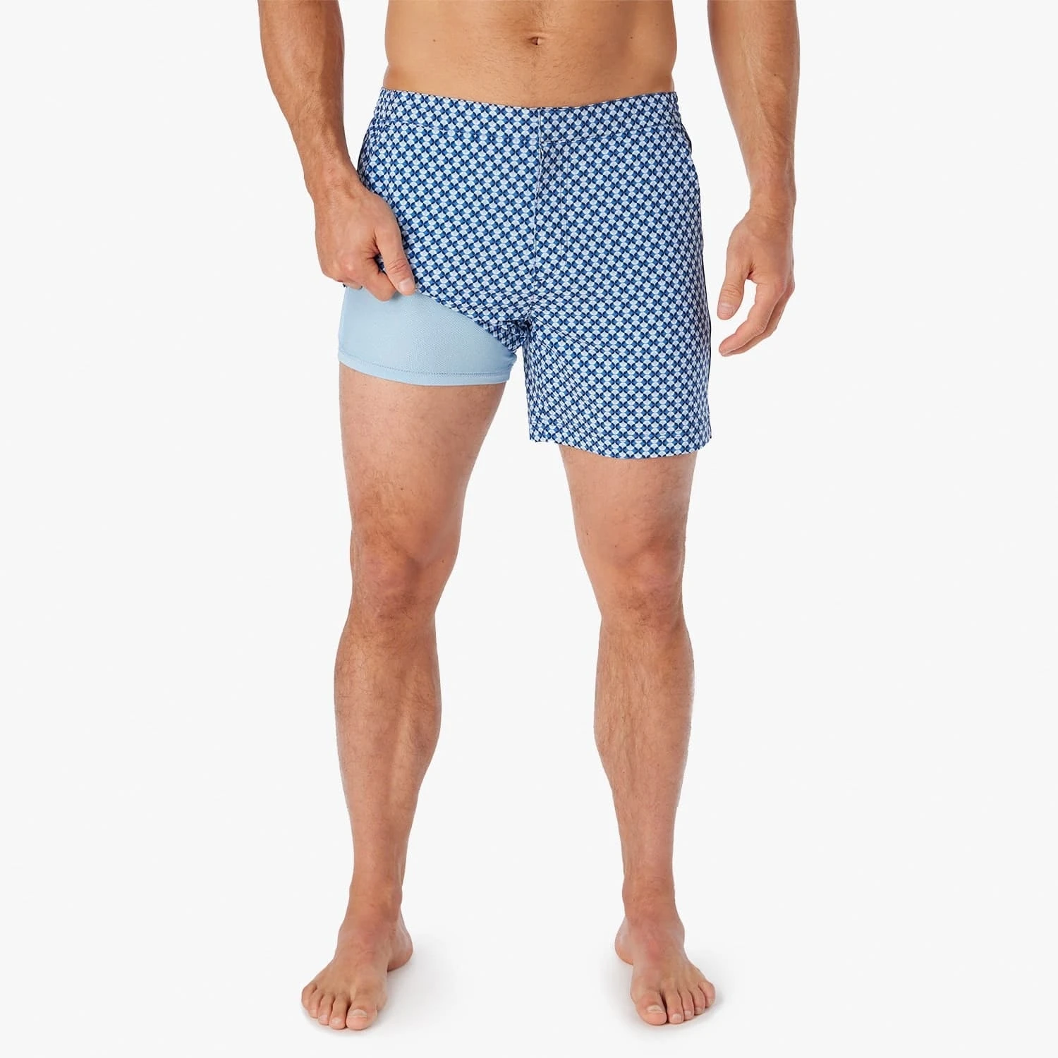 The Sextant Trunk | Sky Blue Retro Flower - Image 4